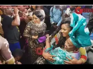 Video: Omotola Dances So Hard As Dele Momodu and Other Sprays Money On Her As Shina Peters Sings For